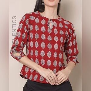 INDIE Picks Handblock Print Bagh Craft Top